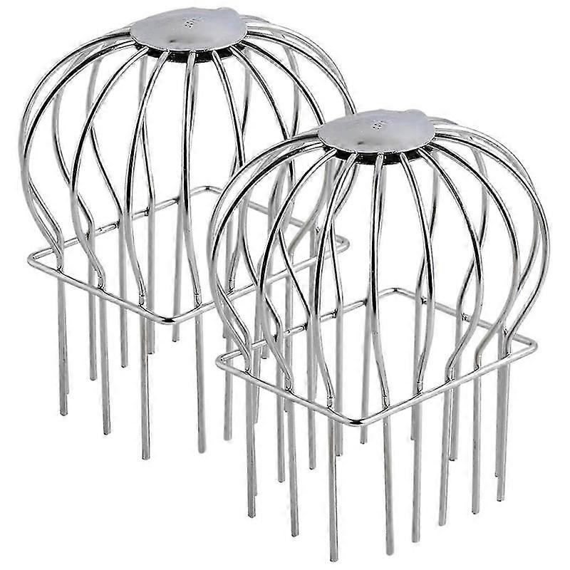 Gutter Guard,2Pcs Round Head Gutter Filter Downspout Guard Even Hollow Replacement Gutter Cover for