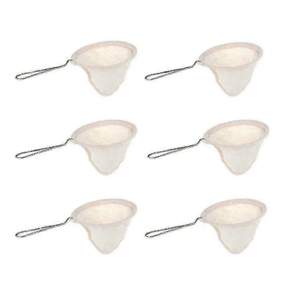 Coffee Filter Bag Reusable Hand-pushed Coffee Filter Bag Filter-6pcs 25-26