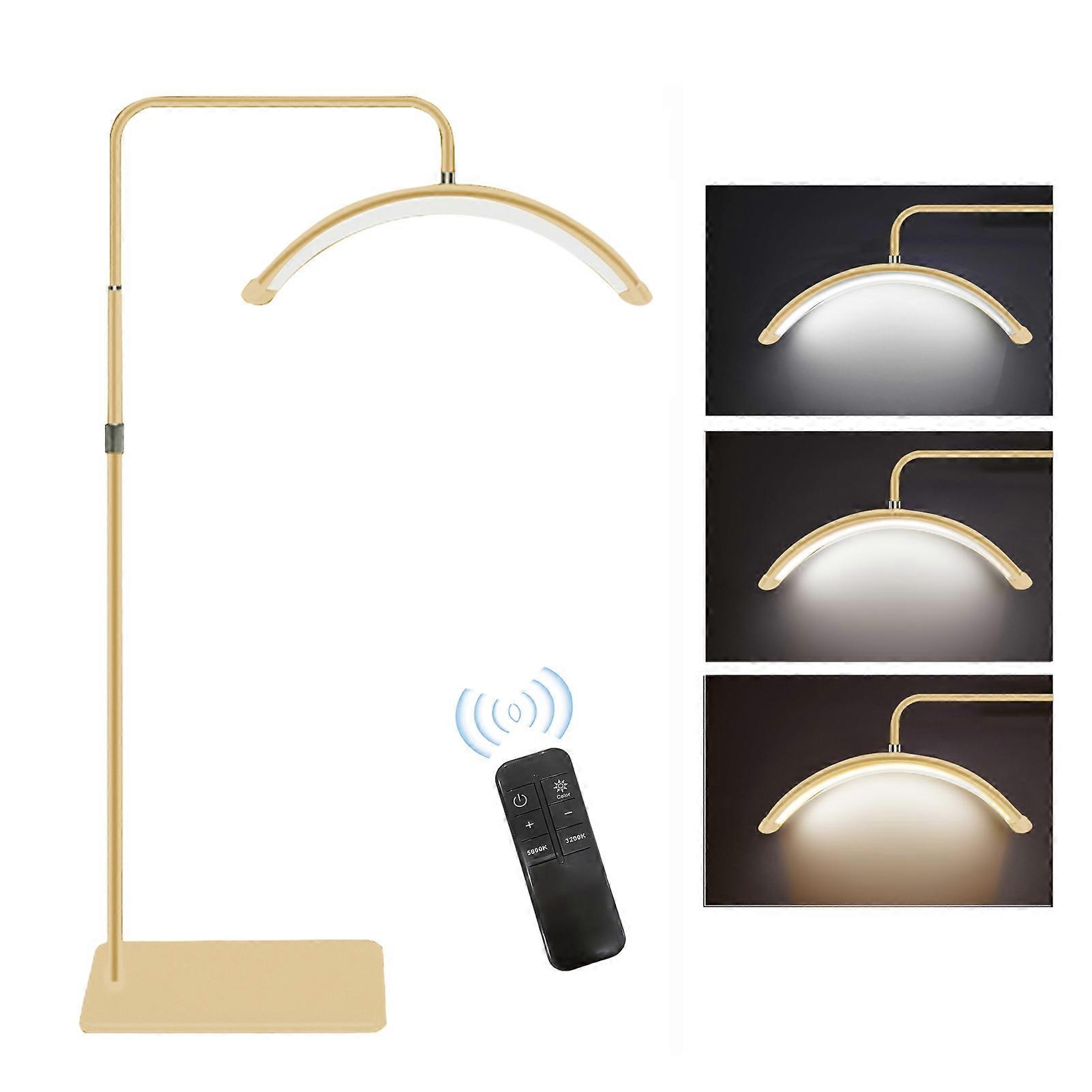 Half Moon Floor Fill Light Bi Color Temperature 3200K-5600K LED Video Light with Adjustable Floor Light Stand