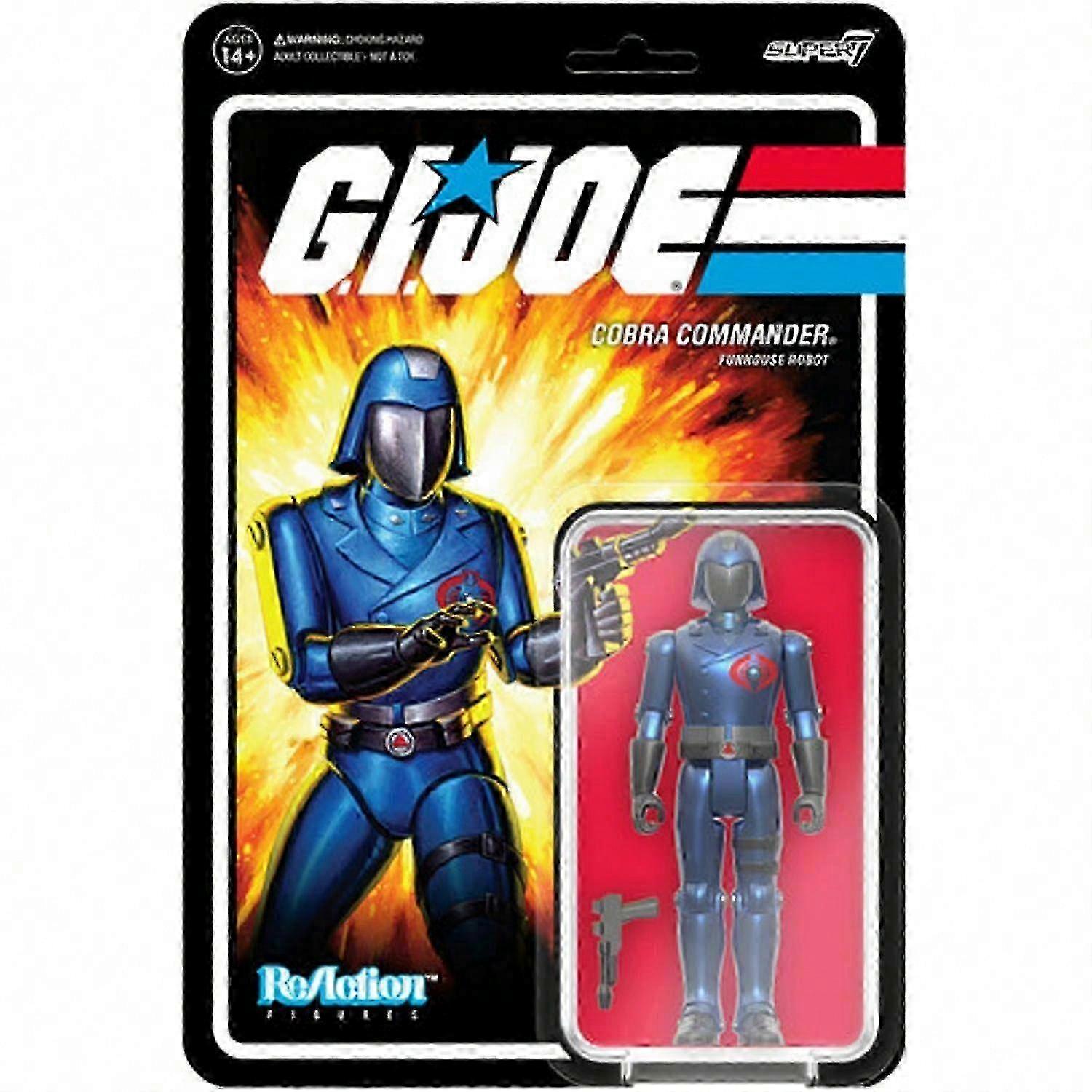 G.I Joe ReAction Figures Wave 7 Cobra Commander Funhouse Robot COLLECTABLES Action Collectible USA import