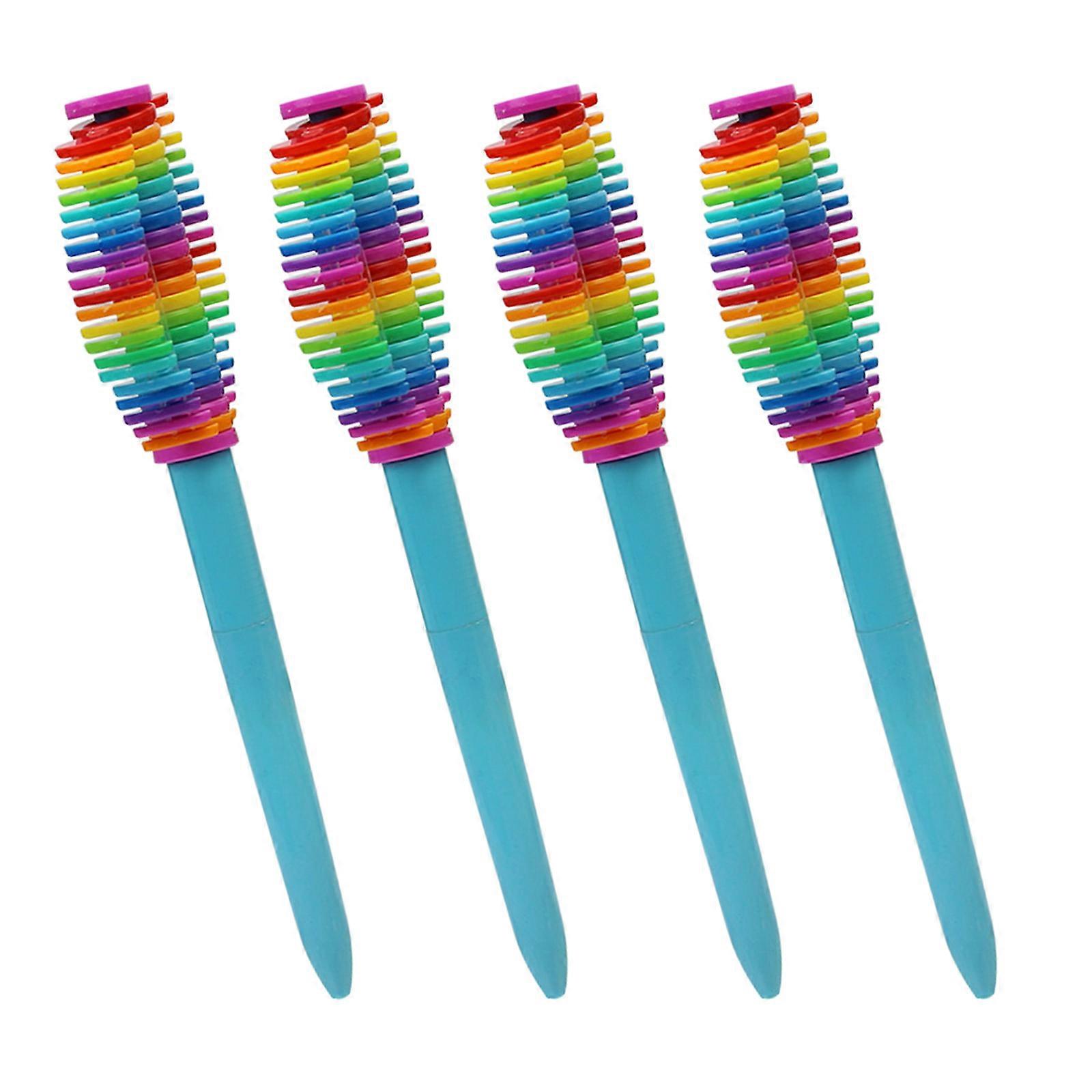 4Pieces Rotating Ballpoint Pen Decompression Spinning Ballpoint Pen Funny Writing Pen Smooth to Write for Student Reward Multicolor