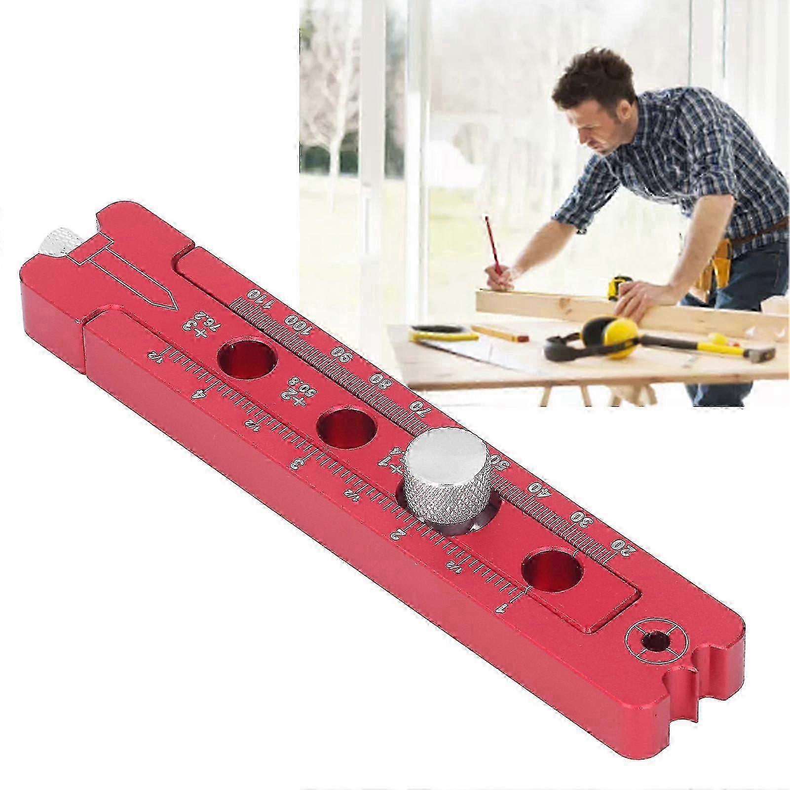 2025 Woodworking Compass Adjustable Circular Drawing Tool British System with 2pcs Pencil