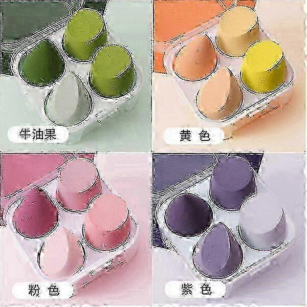 4 Pcs Makeup Spons Blender Set Spon Foundat B Blender Spon For Makeol Dry Wet Use Foundat-Min