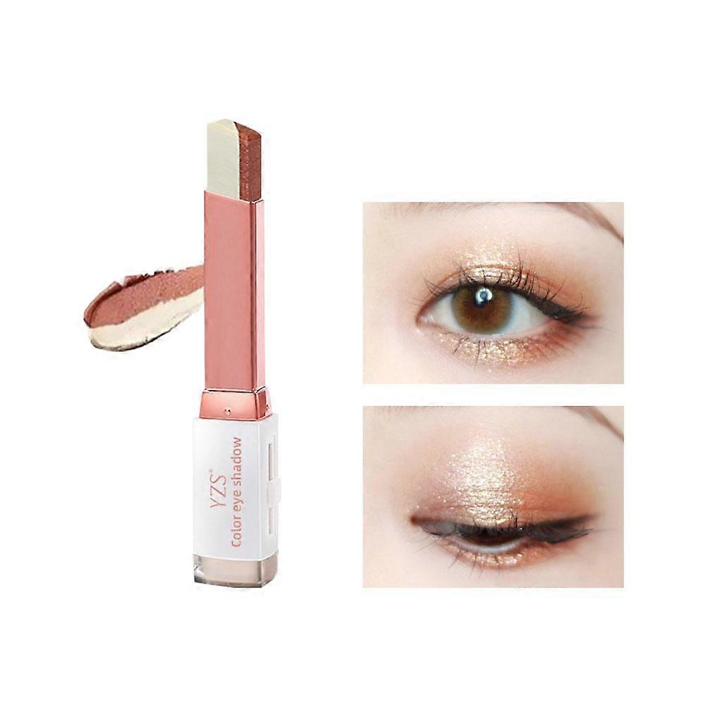 Velvet Gradient Dual-Color Eyeshadow Stick Highly Pigmented Smudge-Proof Formula for Easy Blendable Day to Night Makeup Looks