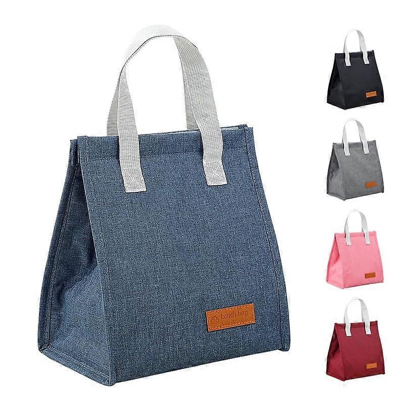 Portable Insulated Lunch Bag for Women Kids Cooler Tote Picnic Food Thermal Container Work Travel Lunchbox Bag Bento,Blue