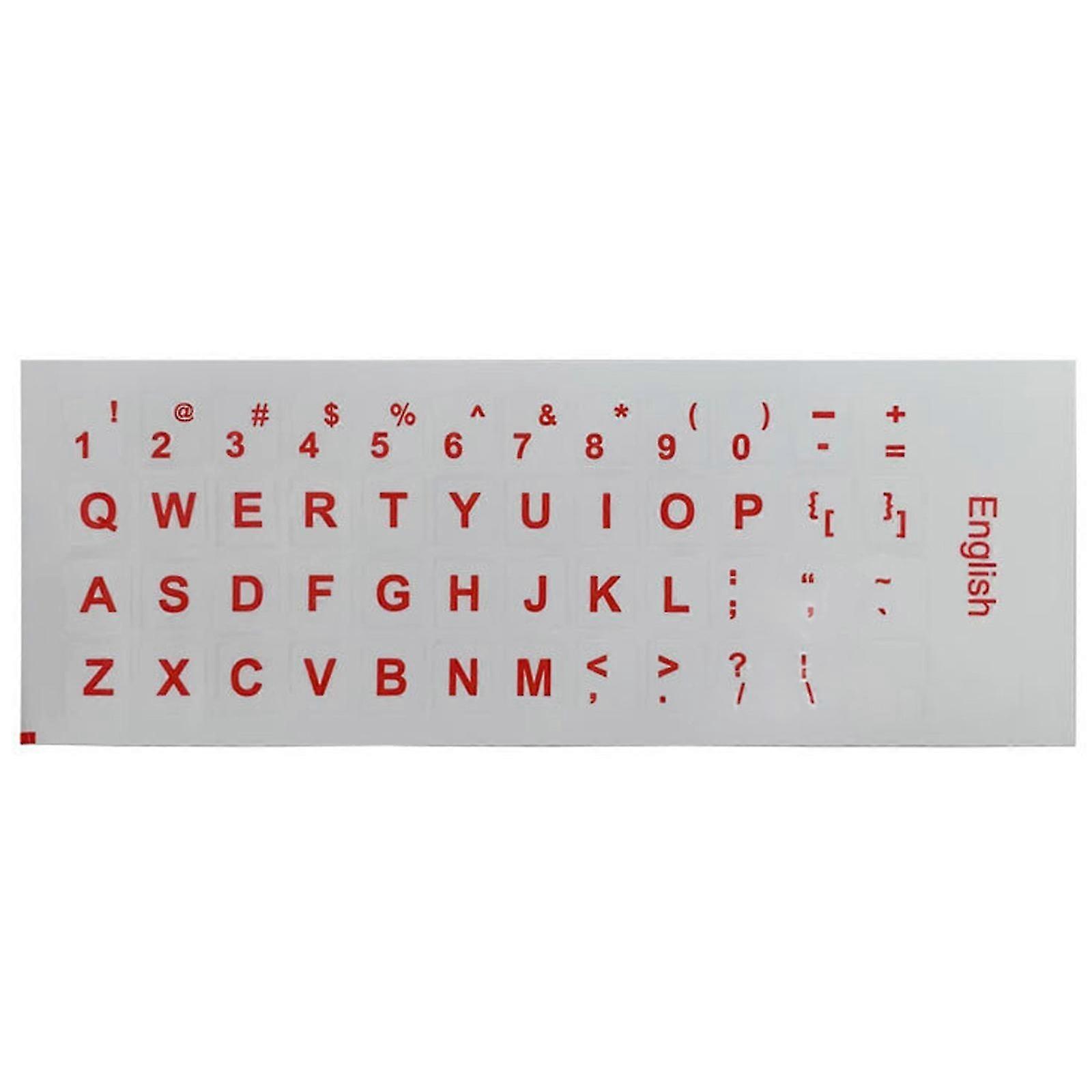 Computer Keyboard Sticker English Language Keypad Decal Protective Film