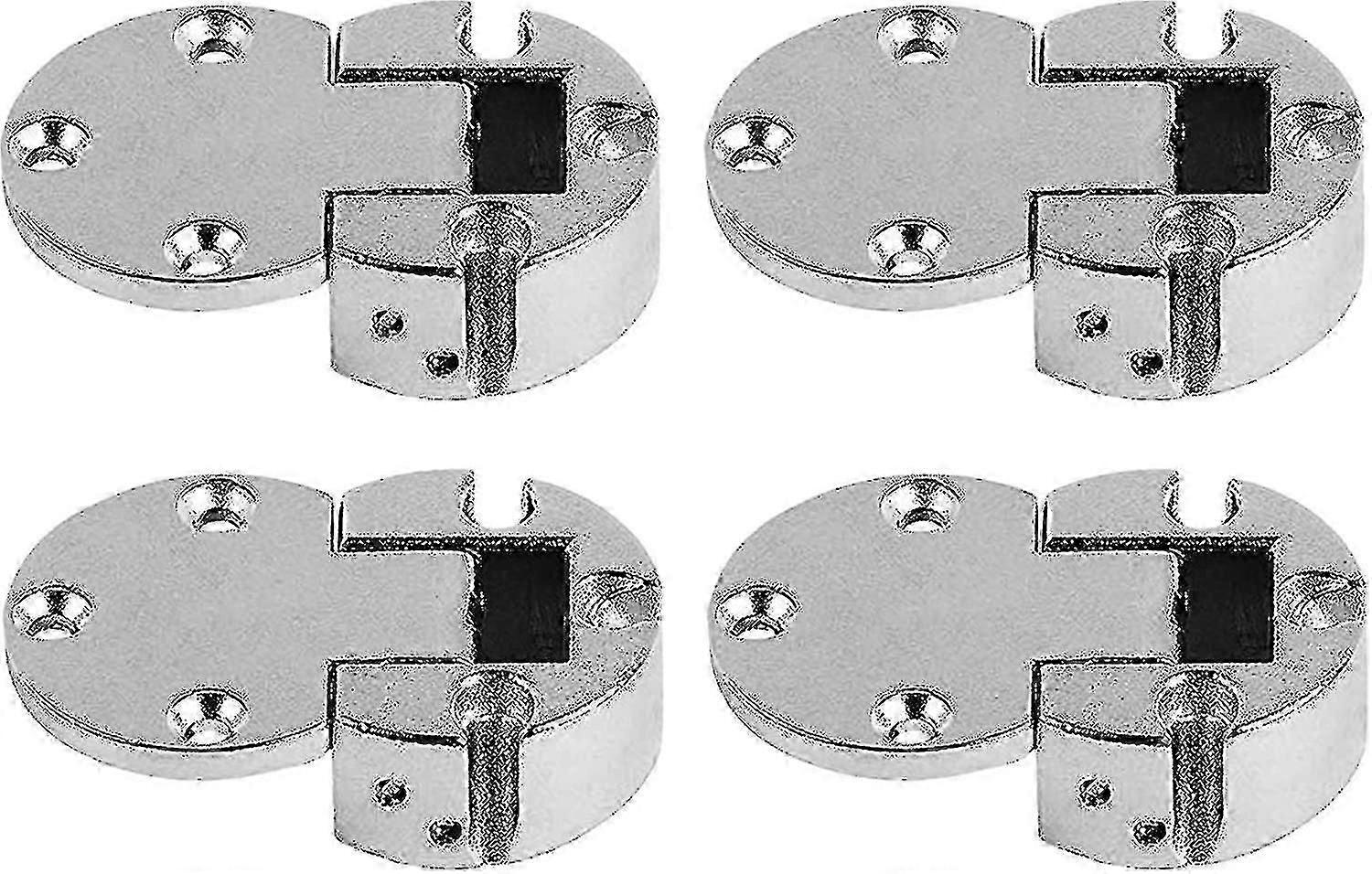 Set of 4 Invisible Flap Hinges  90 Degree 30mm Folding Door Hinges for Cabinets and Lids