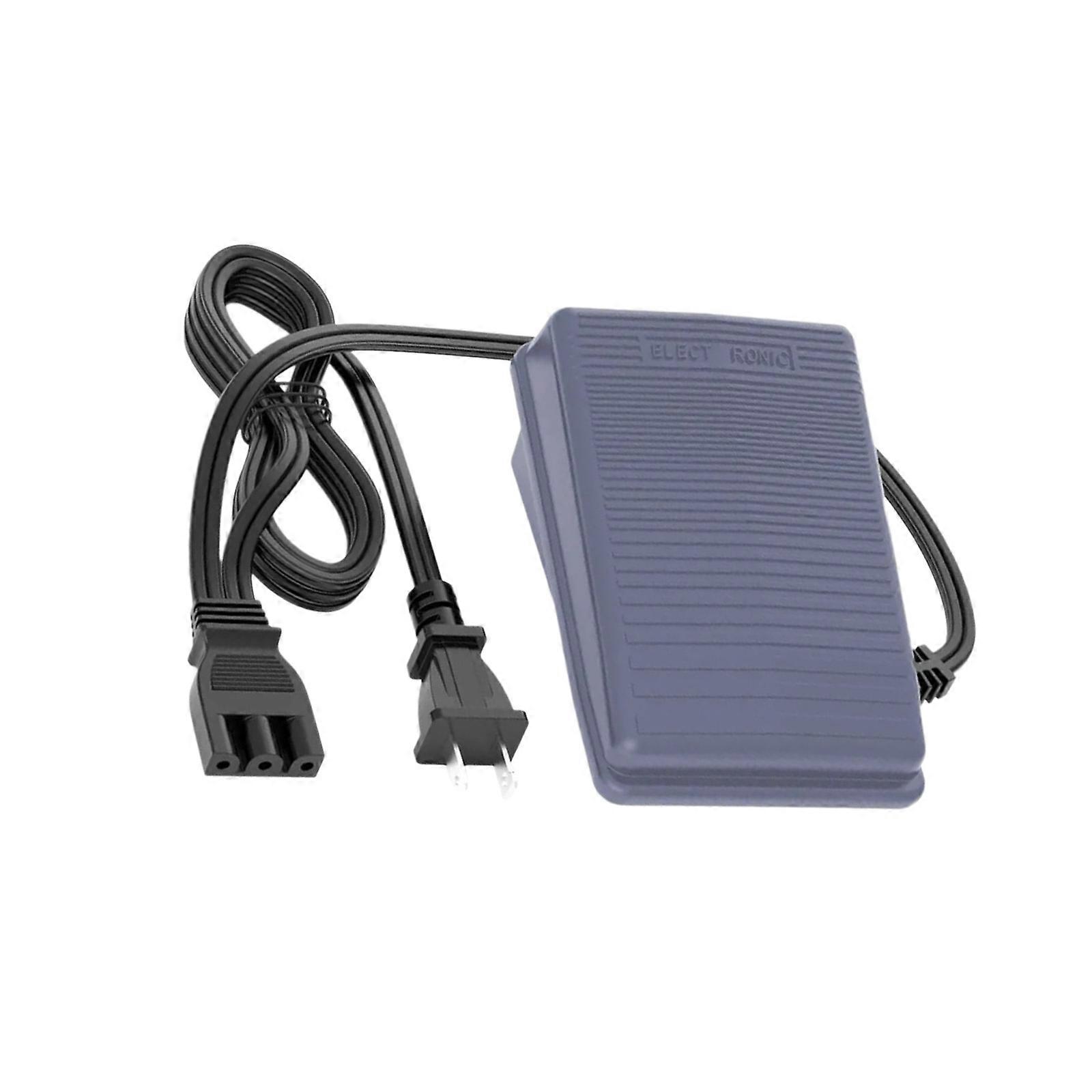 Plastic Sewing Foot Controllers Ergonomic  Surfaces Three Pin Plugs for Multiple Brand Compatibility Multicolor