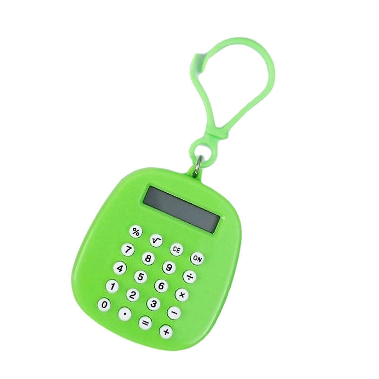 ABS Silicone Calculator Round Design With Maze Entertainment For Work Study  Green