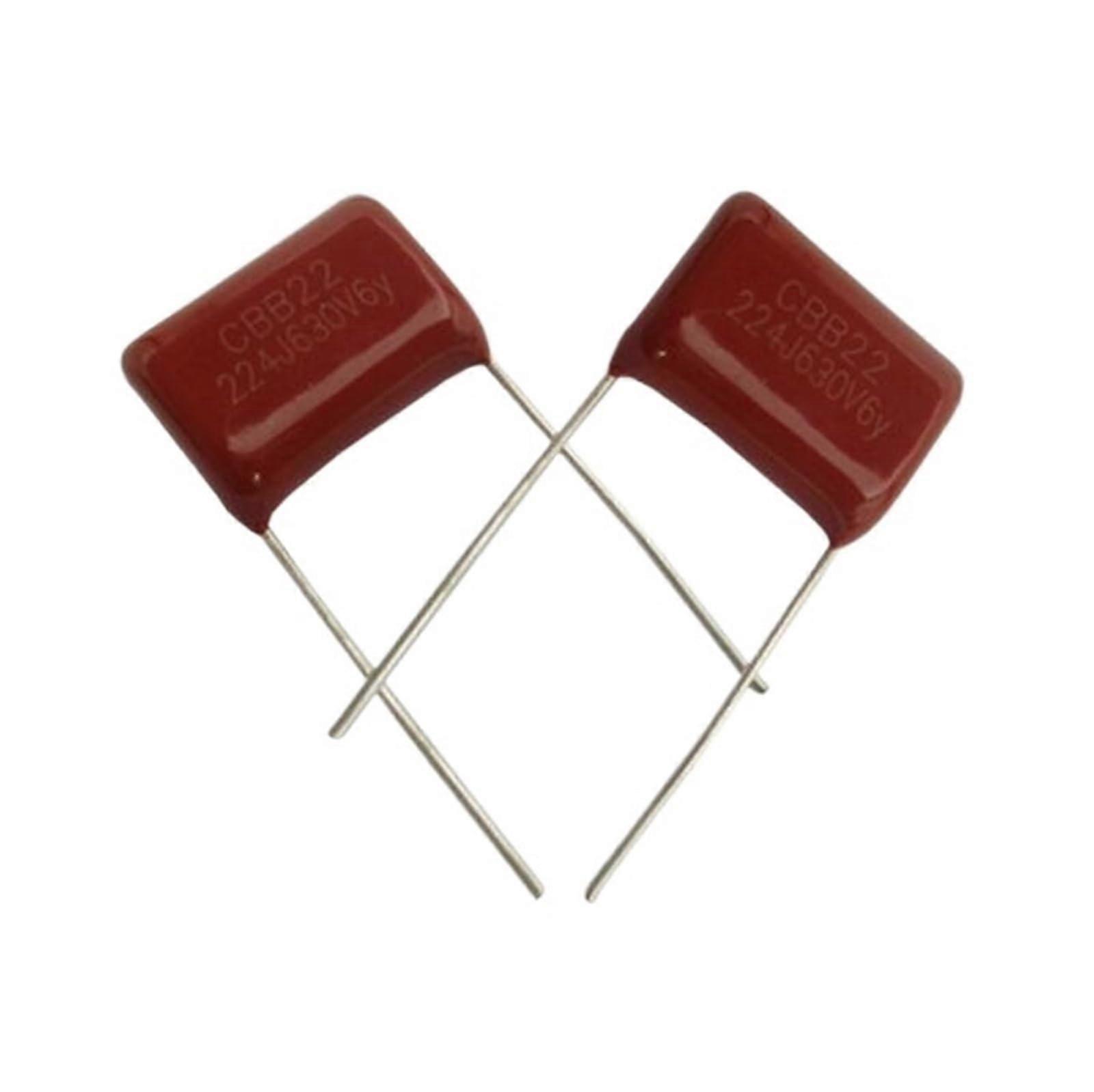 10pcs CBB Capacitor Assortment 100V Polypropylene Film Caps for Audio Amplifier and Electronics