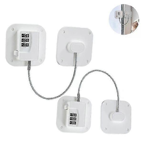 2-pack Refrigerator Lock - Heavy Duty Combination Refrigerator Lock [DB] yc