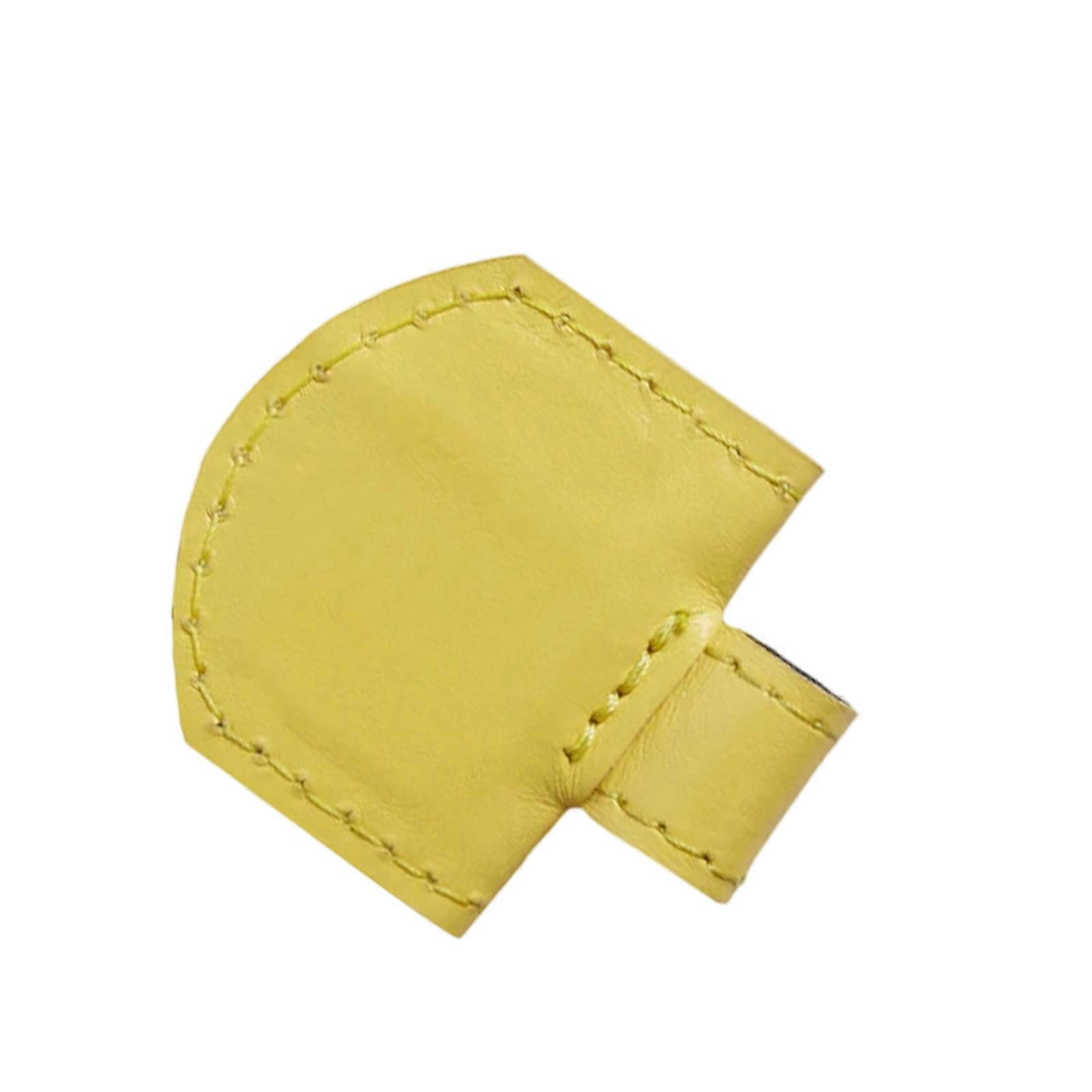 Magnetic Bookmarks for Reading PU Leather Page Marker with Pen Holder Stylish Book Markers Simple Bookmarks  Yellow