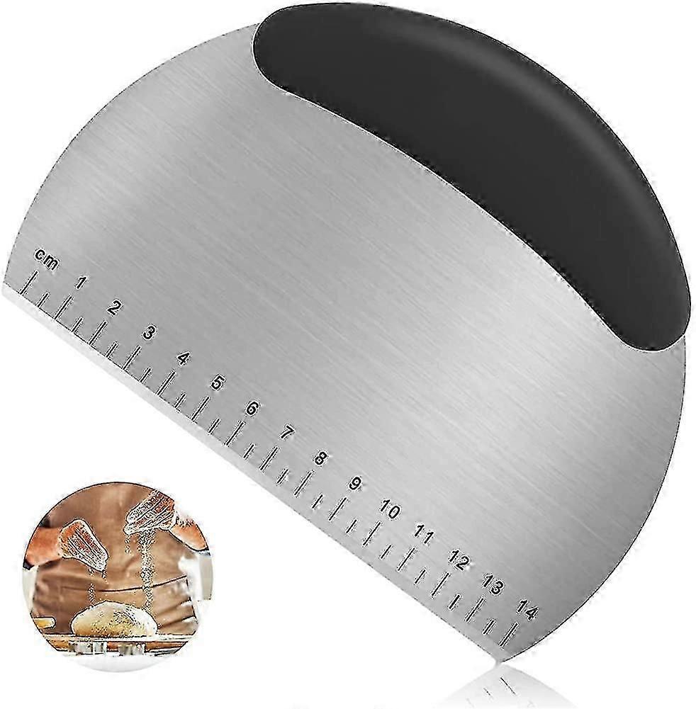 Stainless Steel Scraper With Scale Multi-purpose Dough Cutter Scraper Cutter