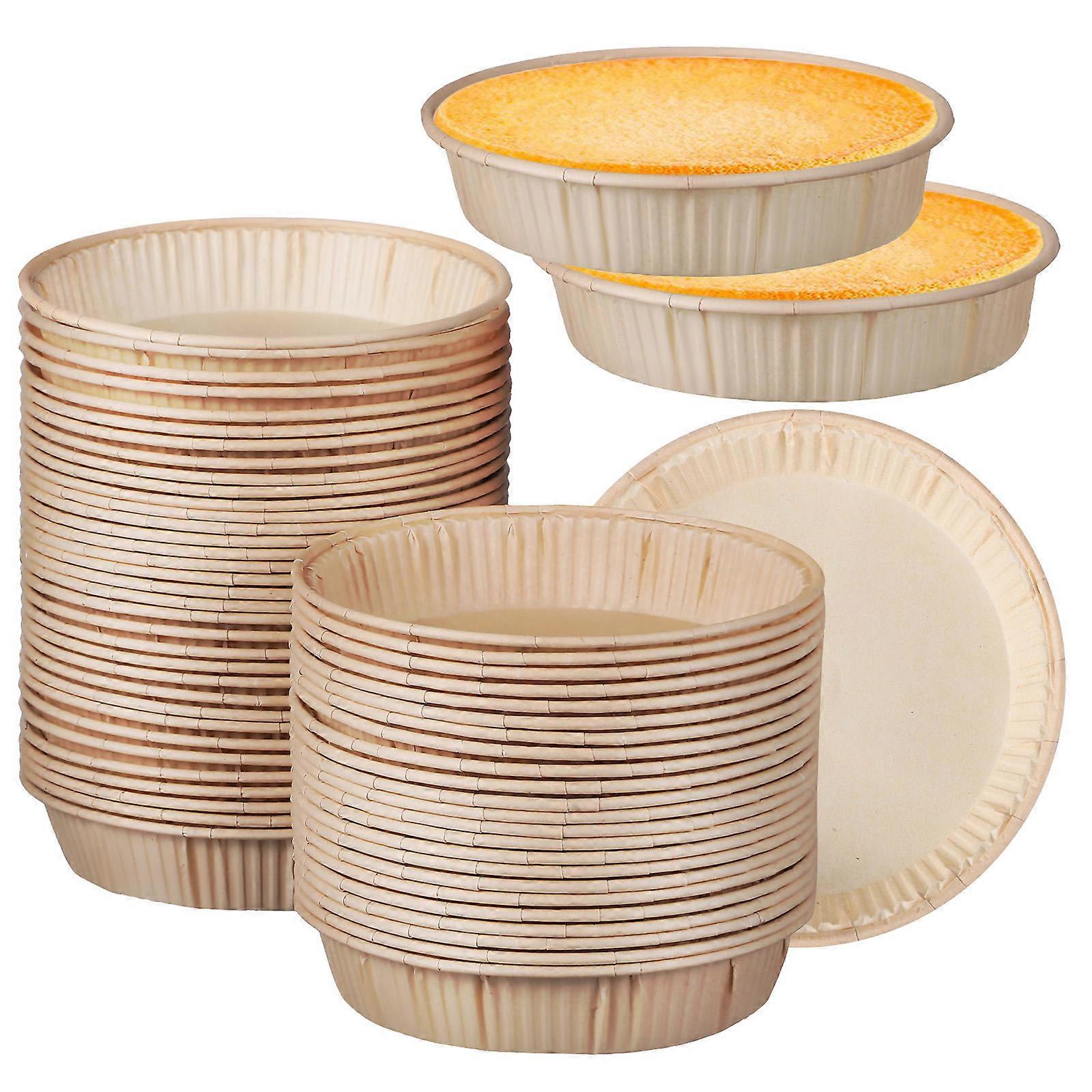 丸底の小さなパイパンオーブン電子レンジ安全なベーキングカップを焼くための100個のミニタルトパン