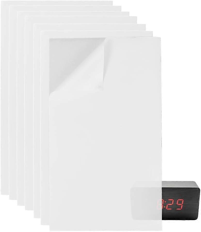 7 Sheets LED Light Blocking Stickers 8.6x5 Inch White Adhensive Light Filters Light Dimming Sheets Semi-Blackout LED Blackout Sticker for Electronics 