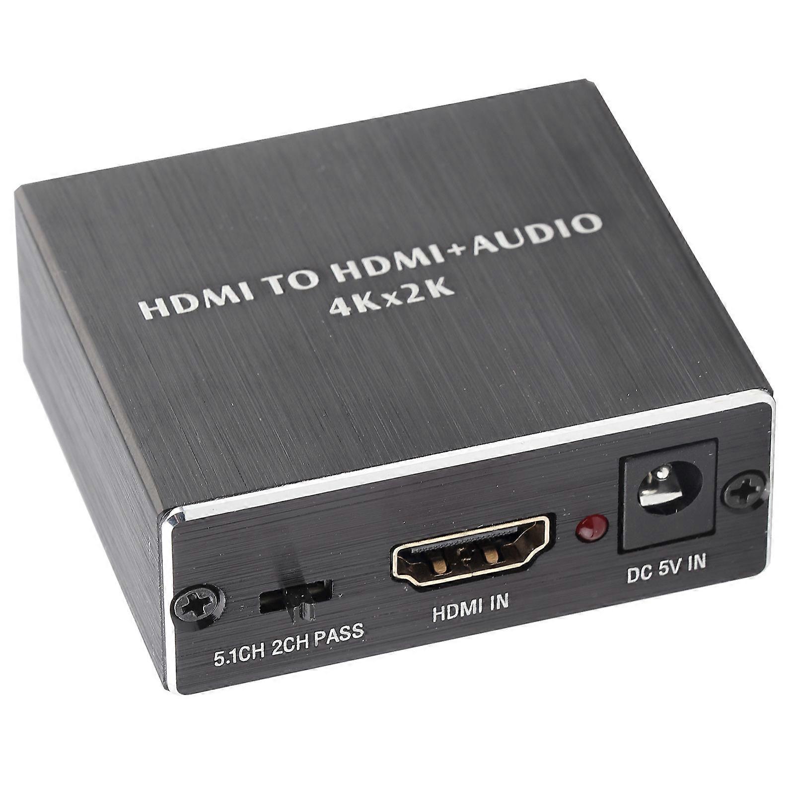 4K*2K HDMI Audio Splitter Extractor Converter HDMI to HDMI+SPDIF+3.5mm Audio Output