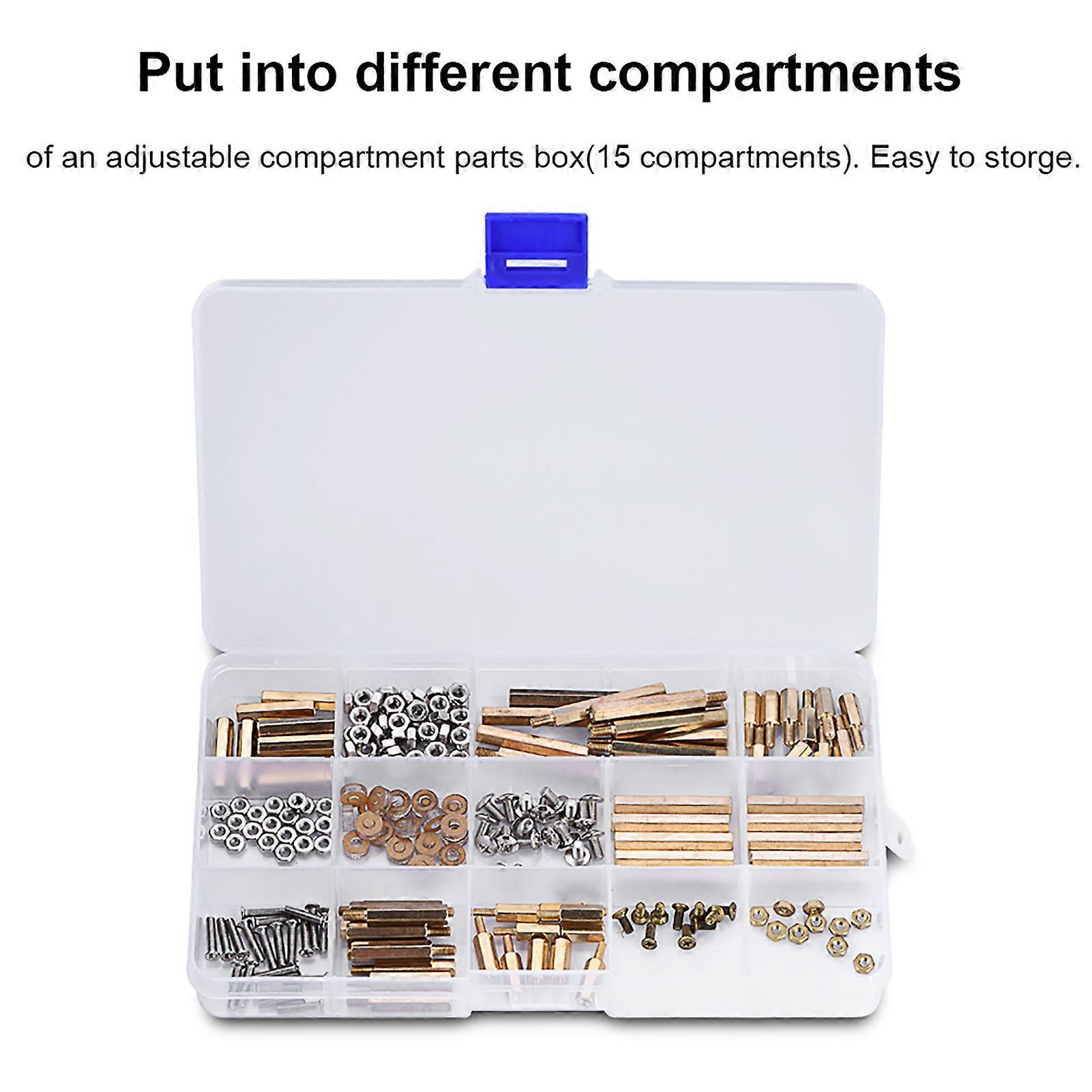 210pcs Screws Set Kit Copper Column Screw Nuts DIY for Raspberry Pi