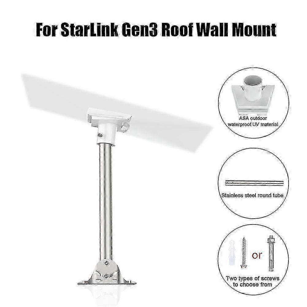 StarLink Gen3用アンテナマウント - 耐候性屋根/壁設置キット