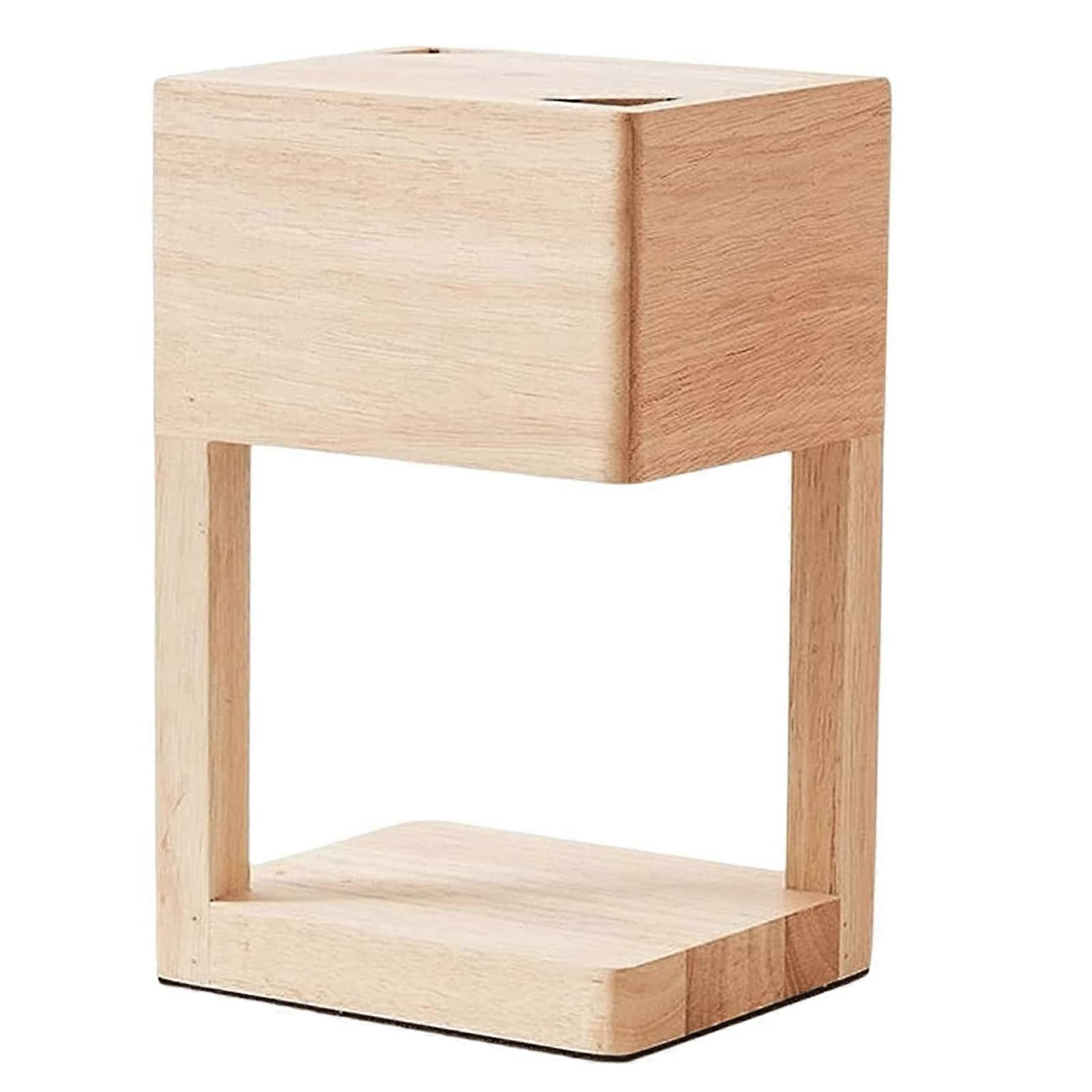 Candle Warmer Lamp with Dimmable Switch Solid Wood Base for Wax Melting and Home Décor