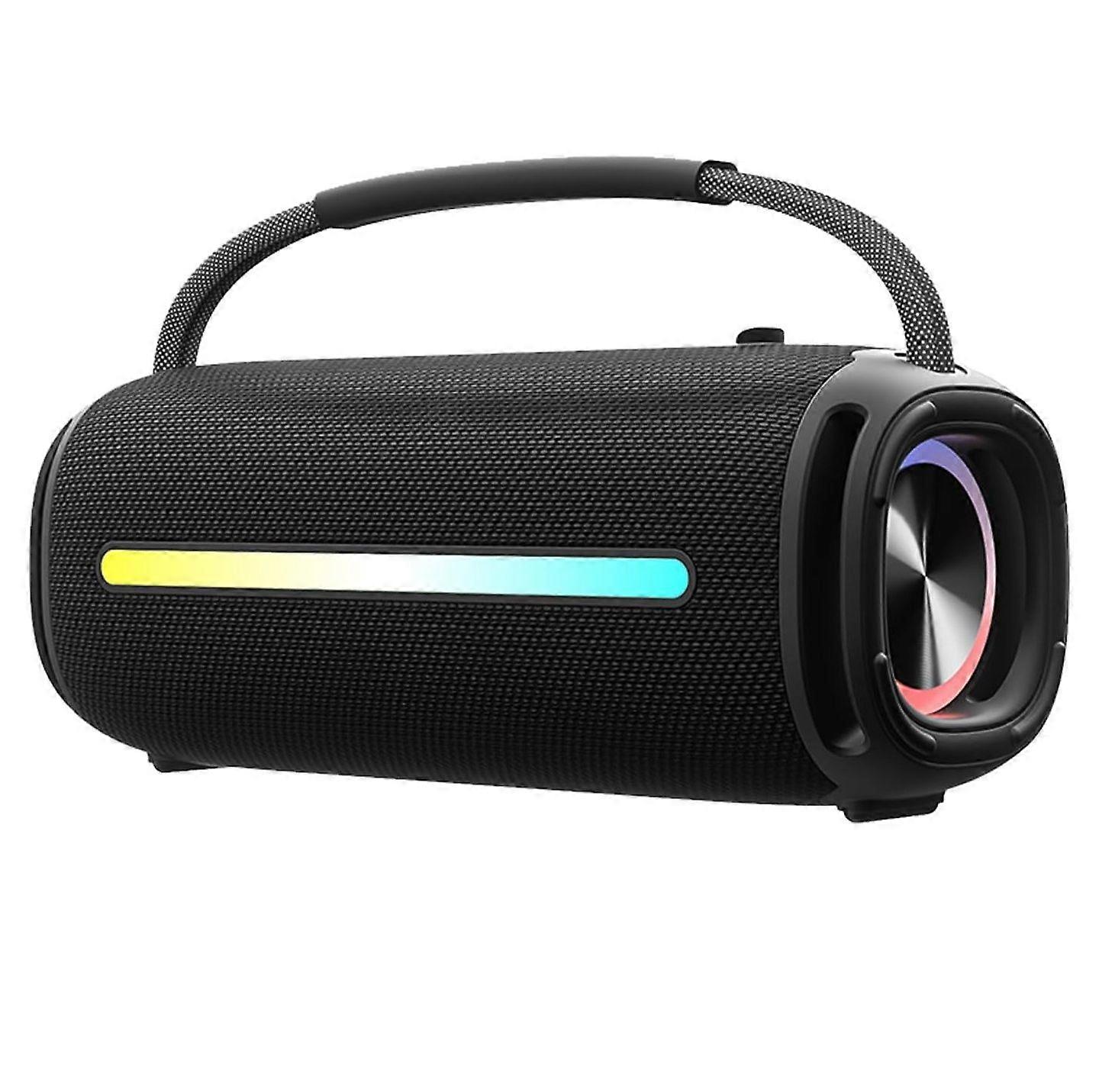 Portable Bluetooth Speaker, Outdoor Waterproof Wireless Speaker with Colorful Flashing Lights