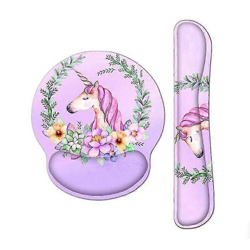 Luxora Ergonomic Memory Foam Mouse Pad With Hand Rest. Cat Pattern