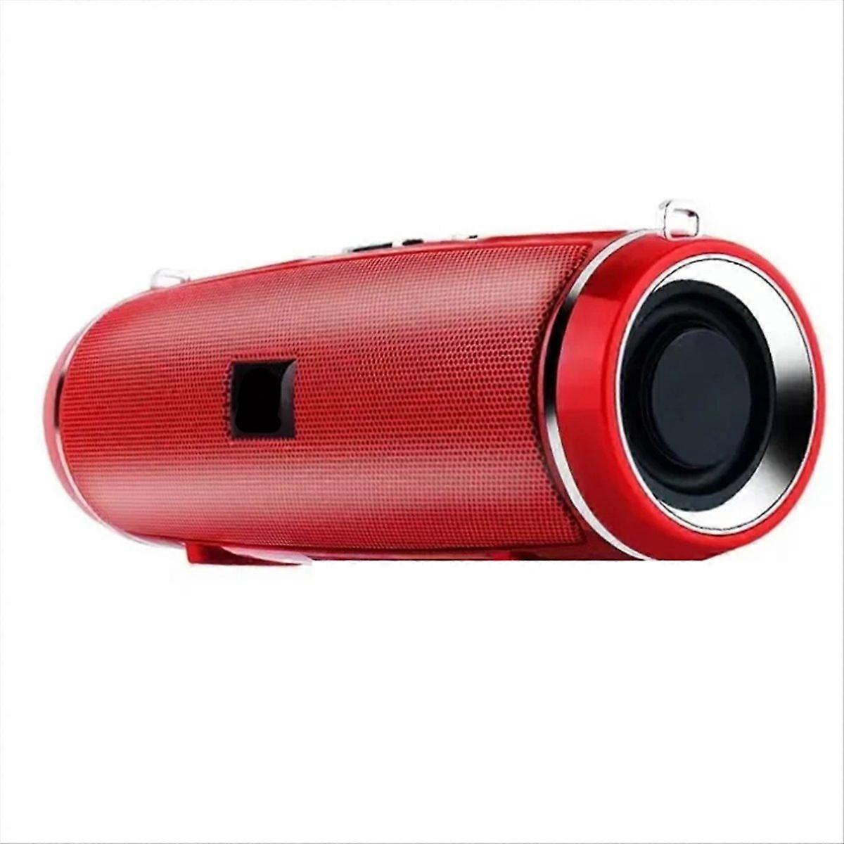 Wireless Audio 3D Surround Bluetooth Speaker 200W Bass /FM(Red)