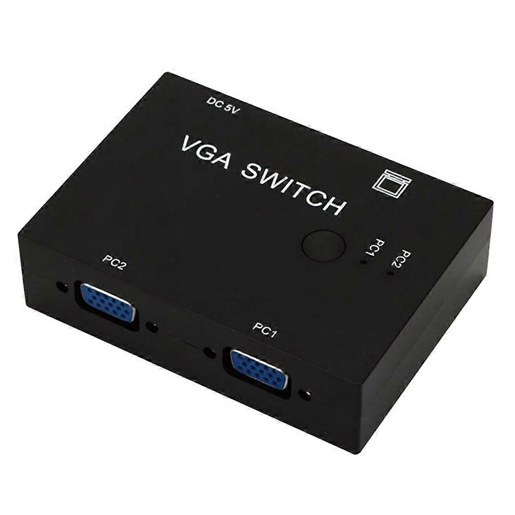 2 in 1 Out VGA Switch Video Converter 2 Port VGA Switcher VGA Cable KVM Switches for PC Monitor Projector Display Laptop