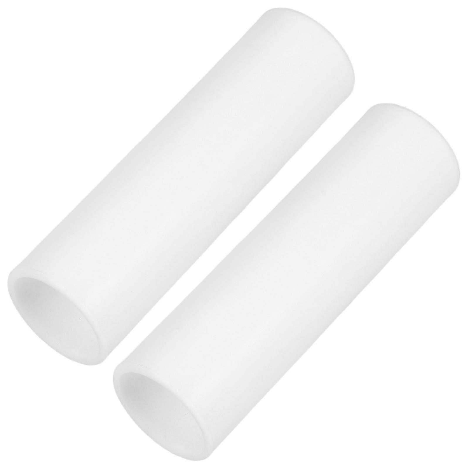 מחברי מוט אוהל משתמשים במפרקי אוהל מפלסטיק לחניכים חיבור יציב לבן 8.00X1.90X1.90 ס"מ 2 יחידות