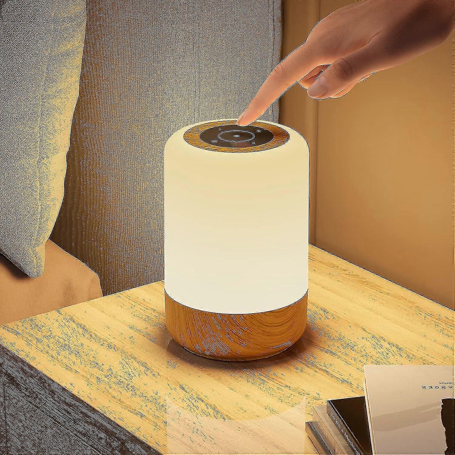 Wireless Touch Lamp Dimmable Night Light With Rgb Color Changing & Modes