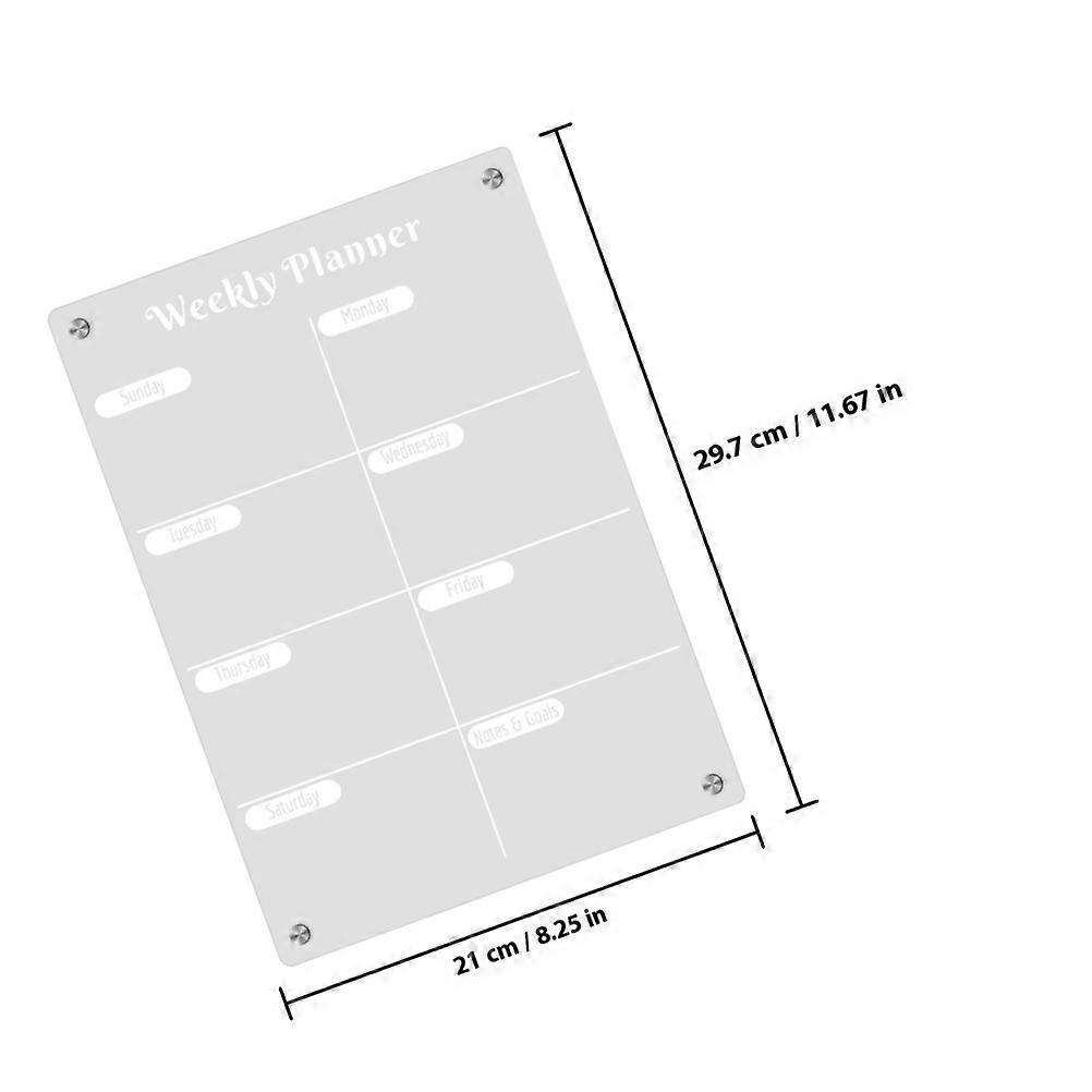 1 Set Magnetic Fridge Board Daily Schedule Board Magnetic Message Board