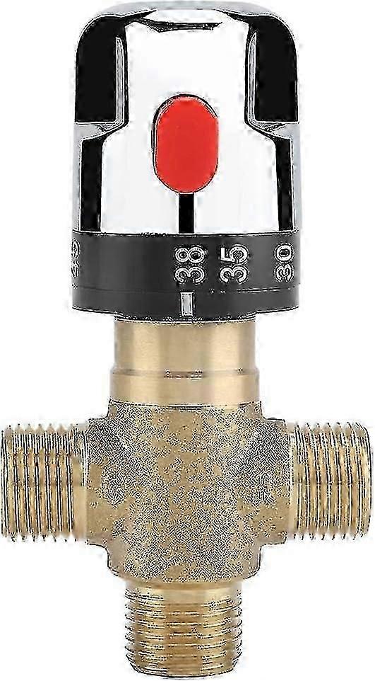 Hot and cold water mixing valve Solid brass thermostatic mixing faucet Fixed temperature faucet for washbasin