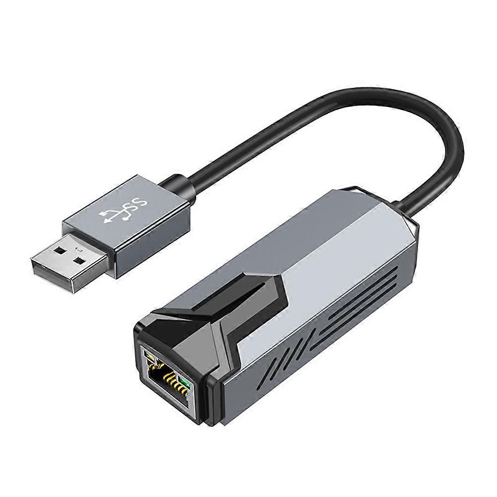 USB to 5Gbps Ethernet Adapter Gigabit RJ45 Network Card RTL8175 Compatible for NAS Win11 PC Gaming