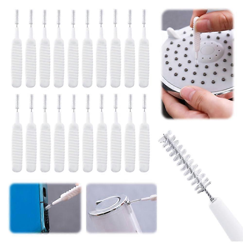 Shower Head Cleaning Brush for Small Holes with Non‑Slip Grip, Deep Cleaner Tool for Hard Water Build Up (20)