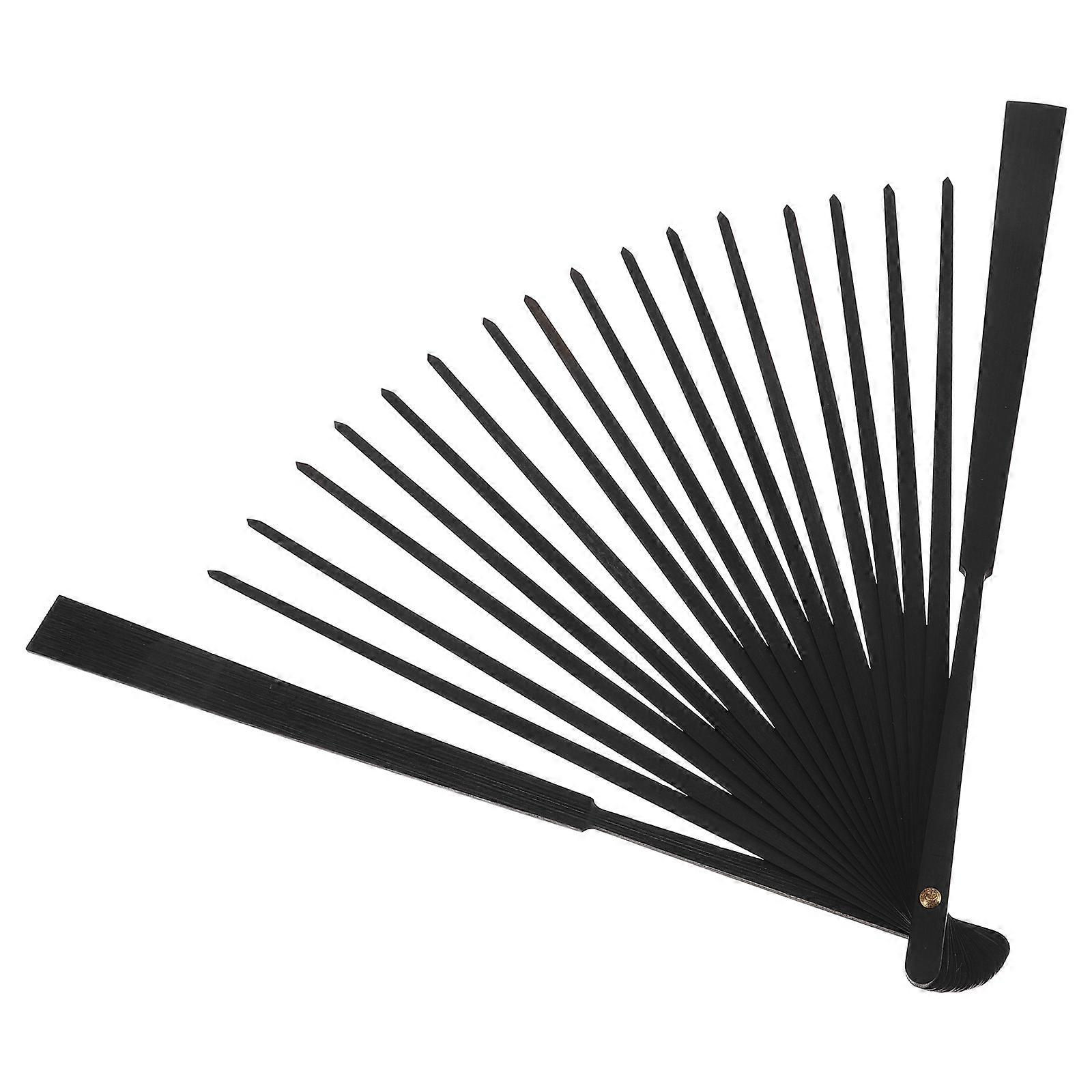 Folding Bamboo Fan Frame for DIY Hand Fan Frame Craft Black