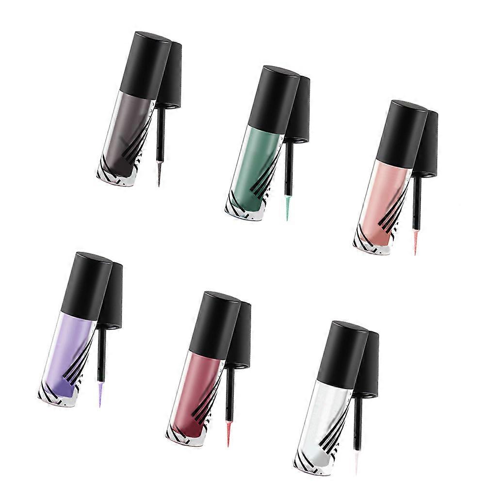 Eyeliner Glitter for Eye Makeup with 6Pcs Shiny Liquid Eye Shadow Set