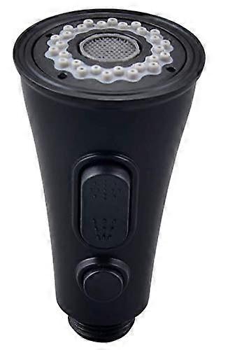 Matte Black Kitchen Sink Faucet Spray Head G1/2 Dual Function Pull Out Replacement Nozzle