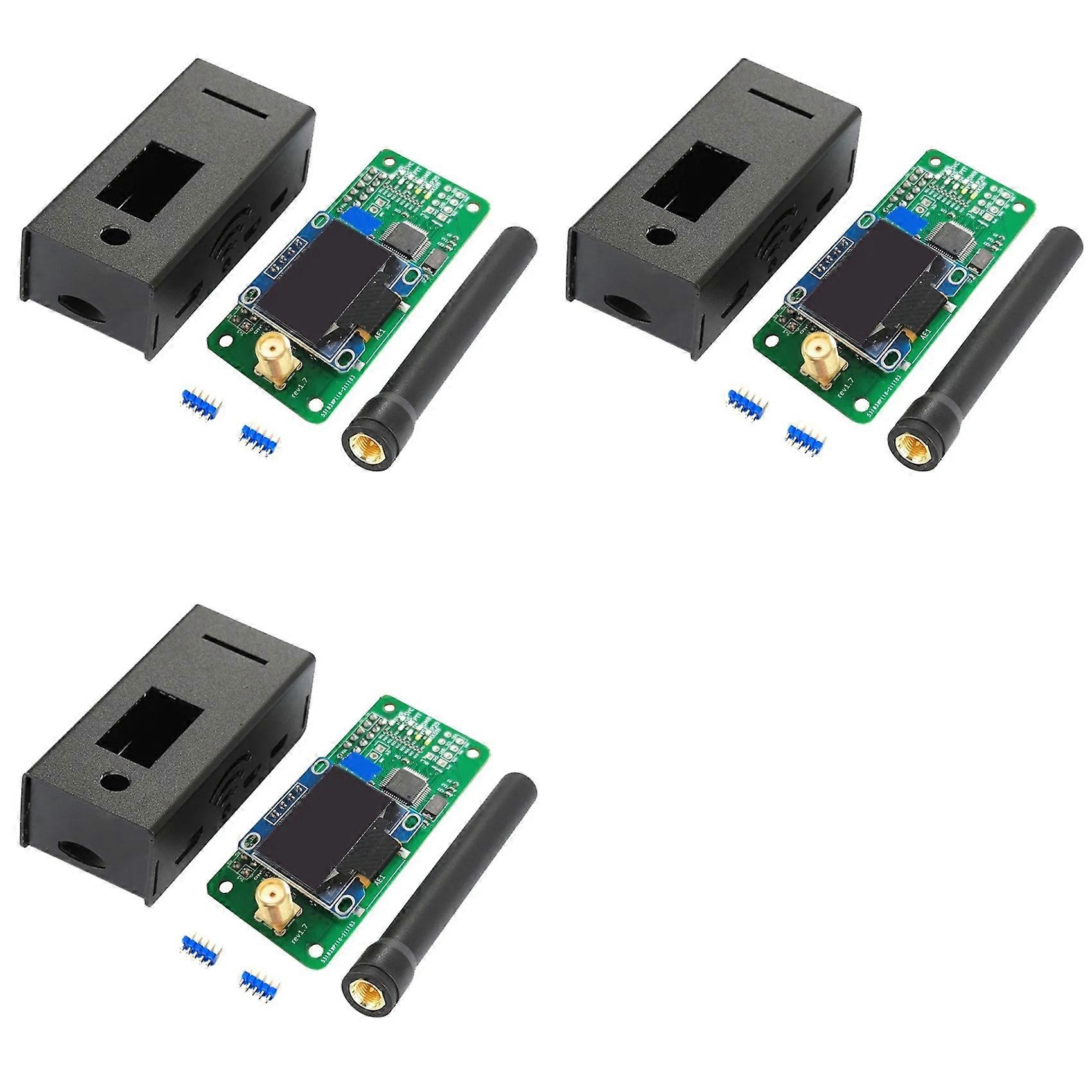 3X Version 1.7 MMDVM Simplex Hotspot UHF VHF Antenna +OLED+Case Support P25 DMR YSF for Raspberry Pi Hotspot
