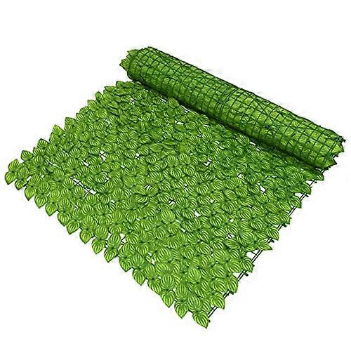 Artificial Hedge Garden Privacy Screen with Ivy Leaf Trellis Roll 0.5x3m Outdoor UVResistant Fence