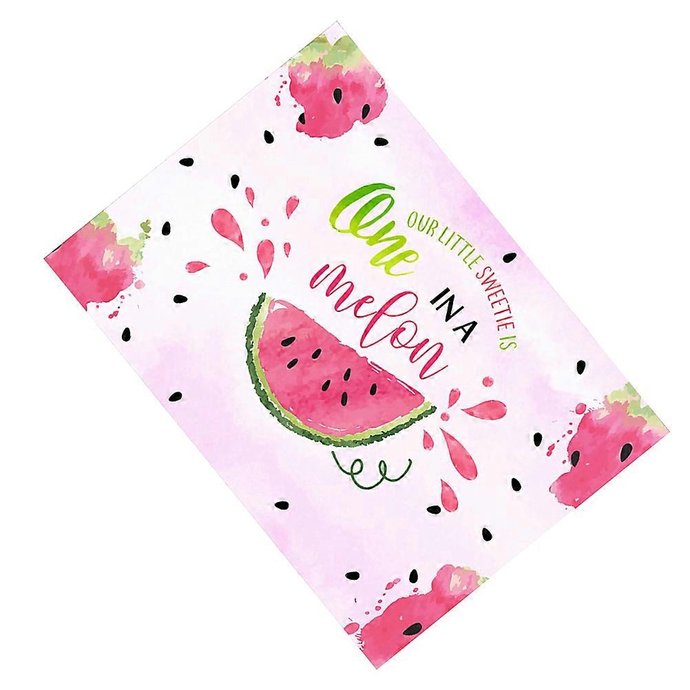 Photography Backdrop Watermelon Theme for Birthday Use 2Pcs Cloth