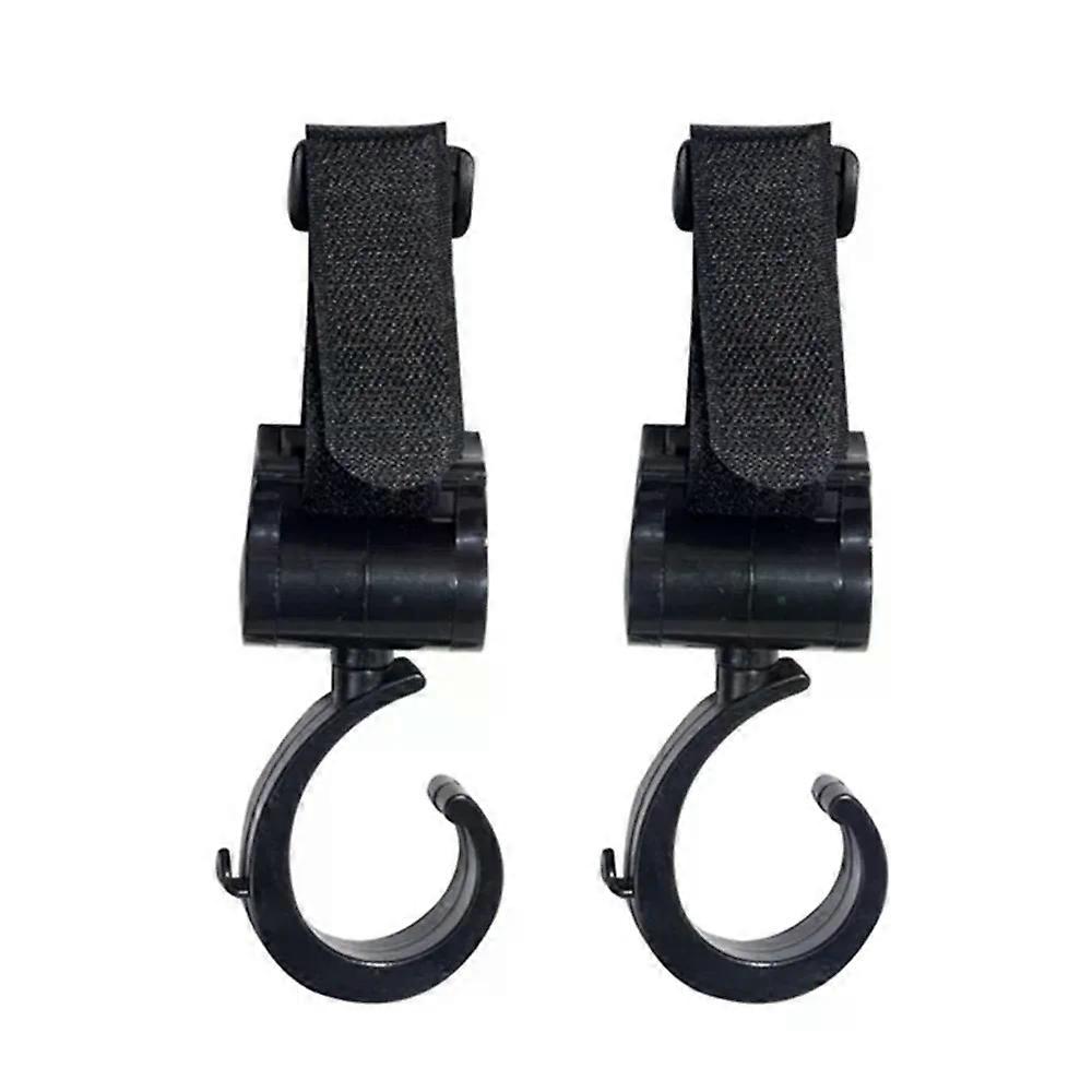 2PCS Pram Hook Baby Stroller Accessories Shopping Prop 360 Degree Rotating Hooks Stroller Hooks For Hanging Out