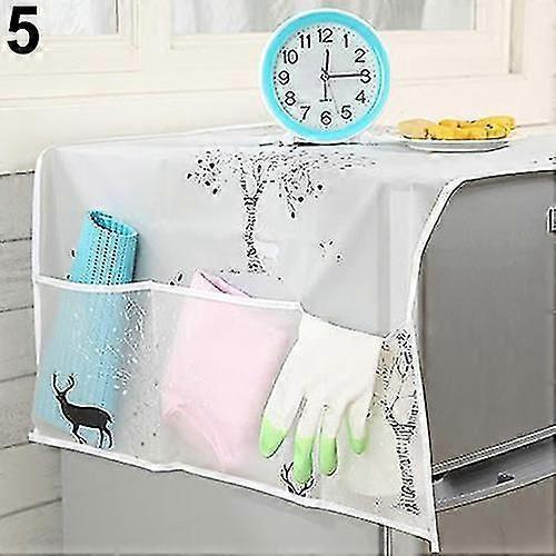 Fridge Refrigerator Dust Proof Cover Multi-use Pouch Storage Kitchen Organizer
