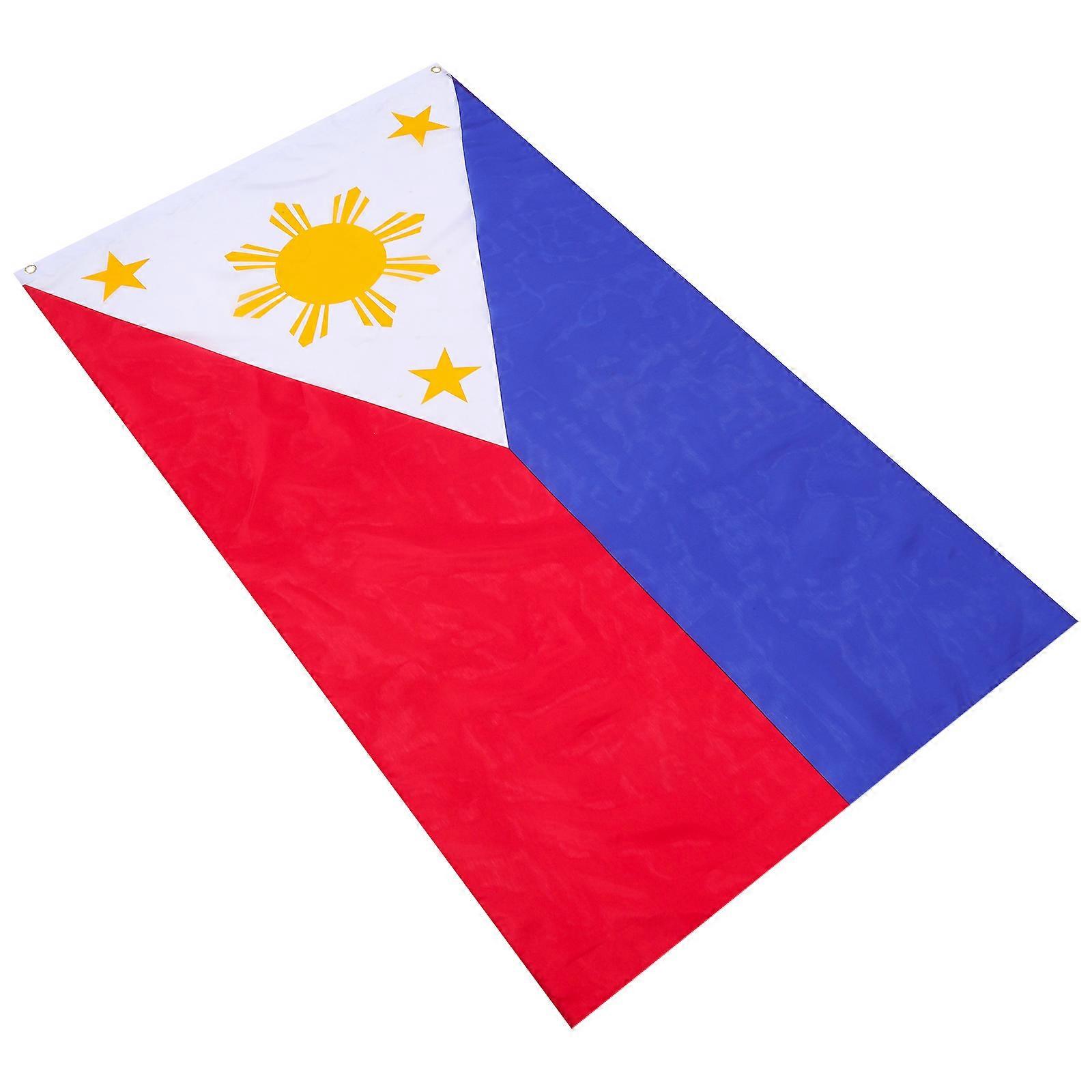 Philippine Flag Polyester Courtyard National Flag Decor for Decoration