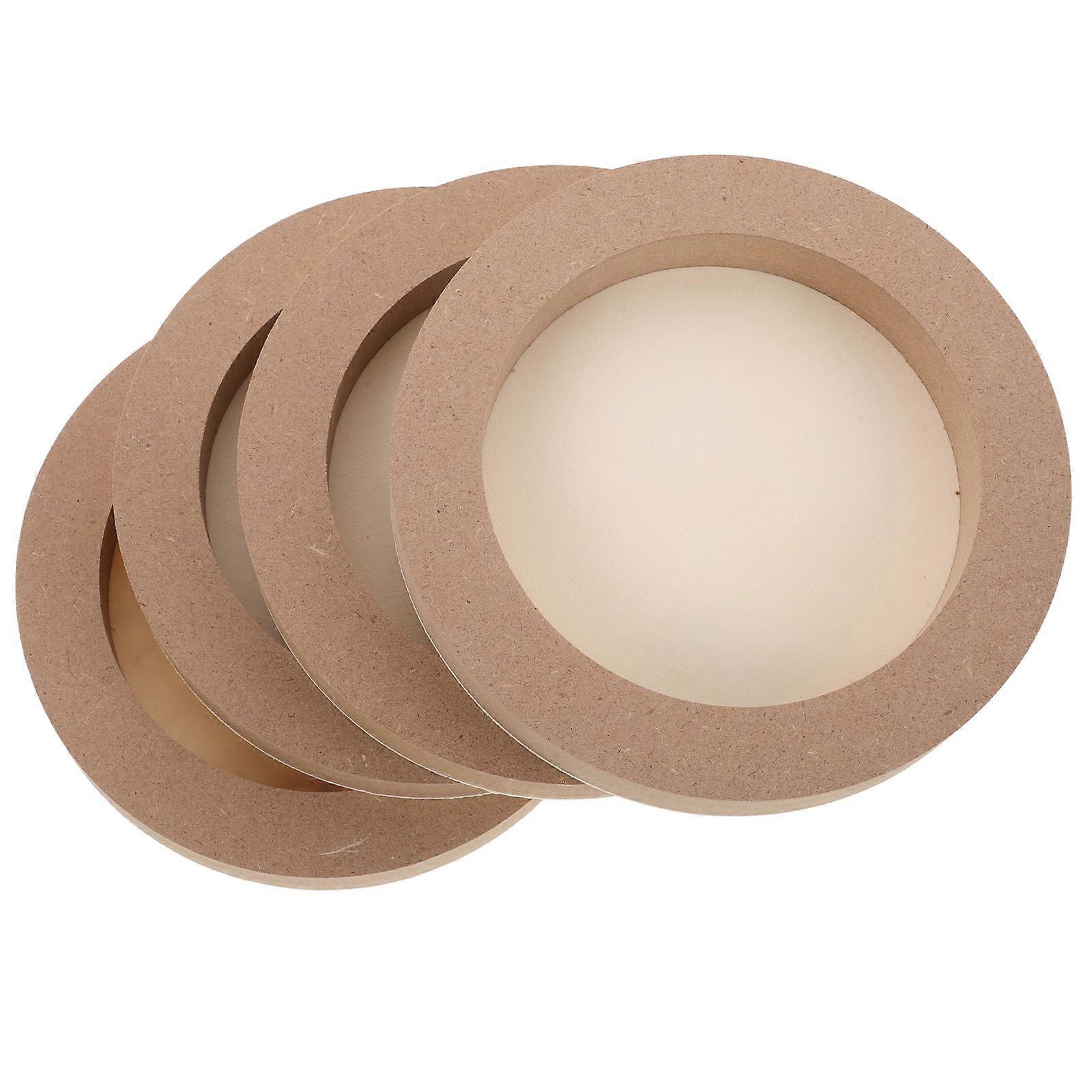 4Pcs Unfinished Wood Picture Frames for Crafting