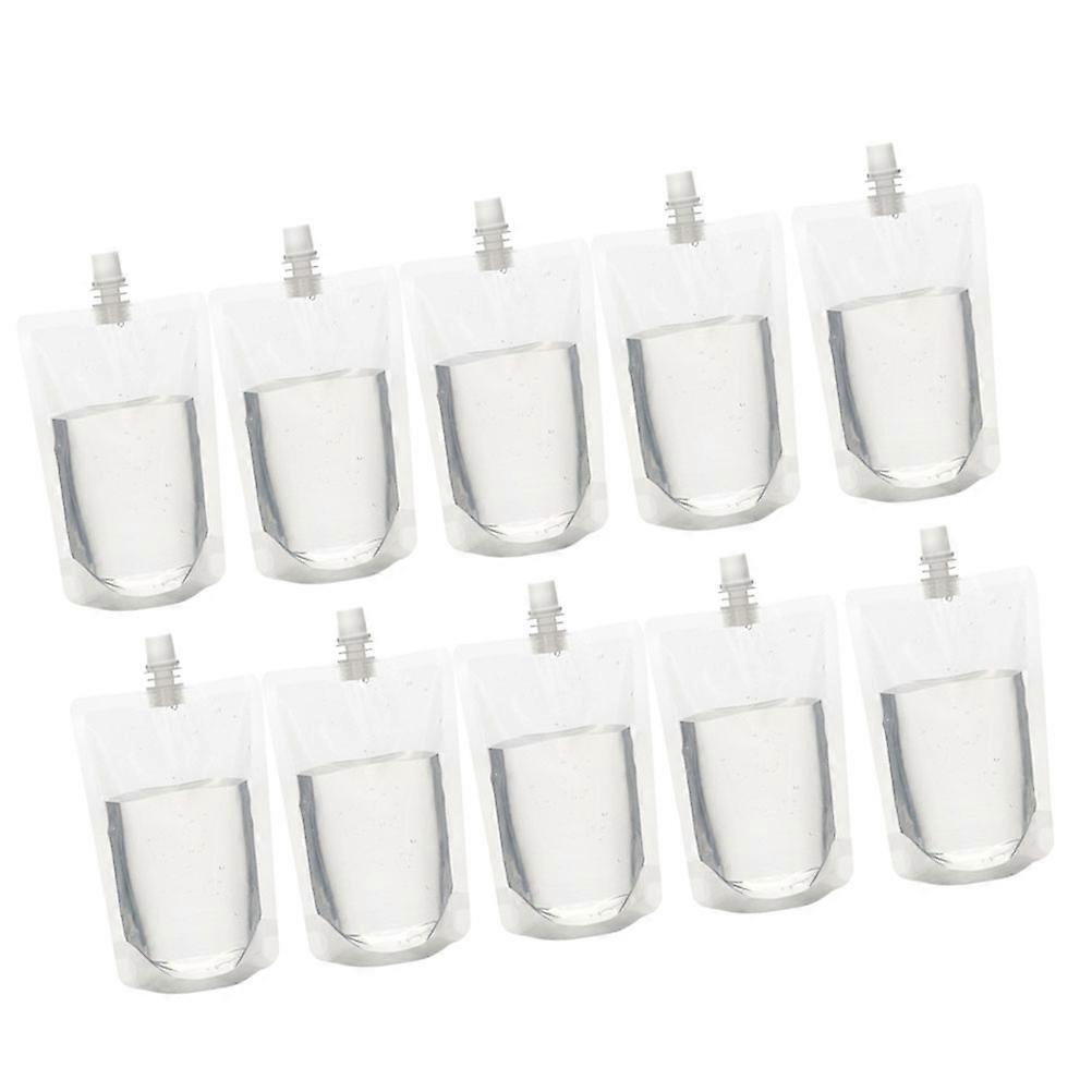 Drinking Flasks Liquor Pouch for Storage 30Pcs Transparent Plastic Flasks