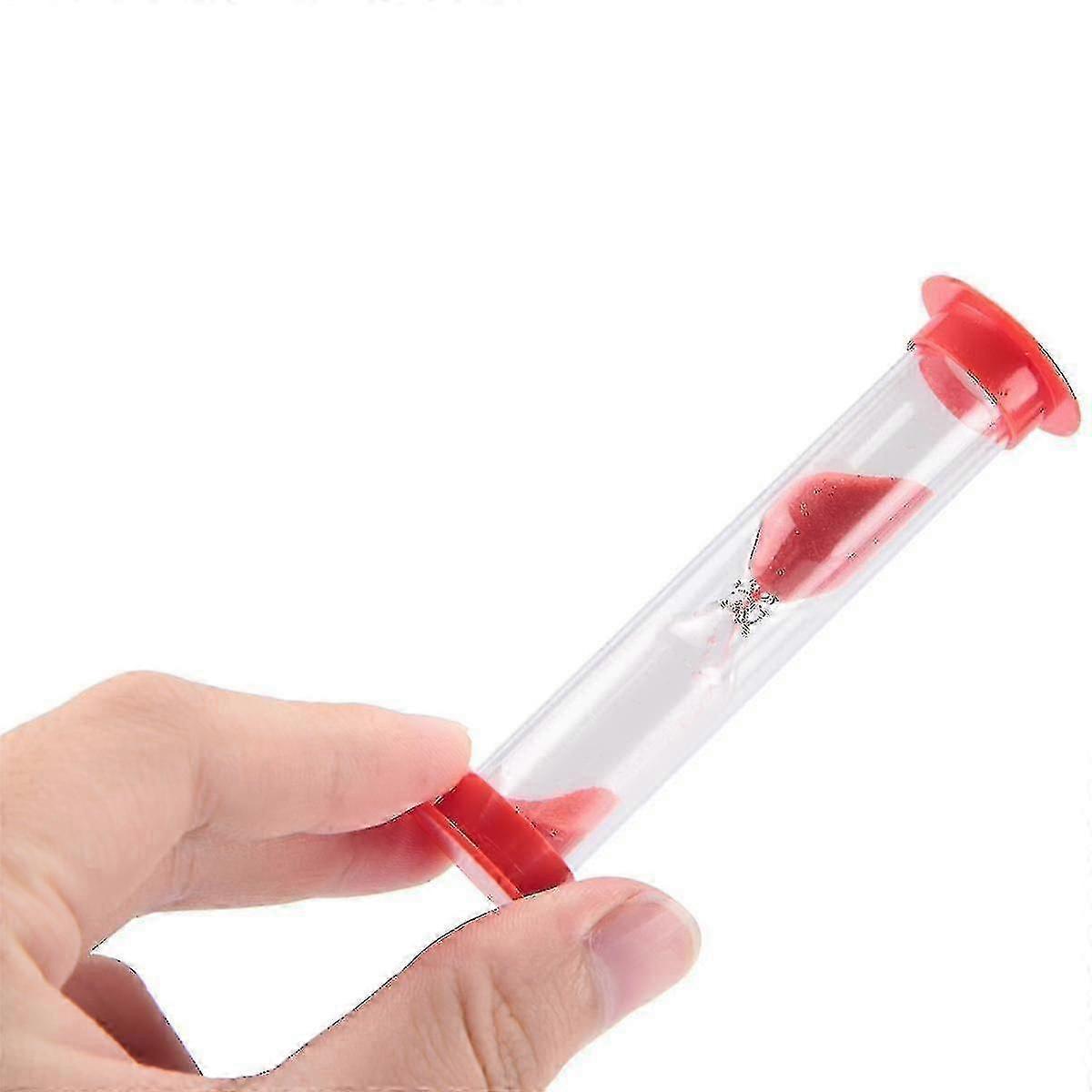 2025 40 Pcs Sand Timer 1 Minute Sand Timer Classroom 1 Minute Timer Covered Hourglass Timer Red Sand Clock