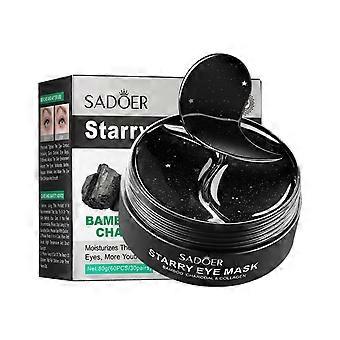 Under Eye Patches Bamboo Charcoal and Collagen Eye Mask for Dark Circles and Deep Hydration 4 Pack