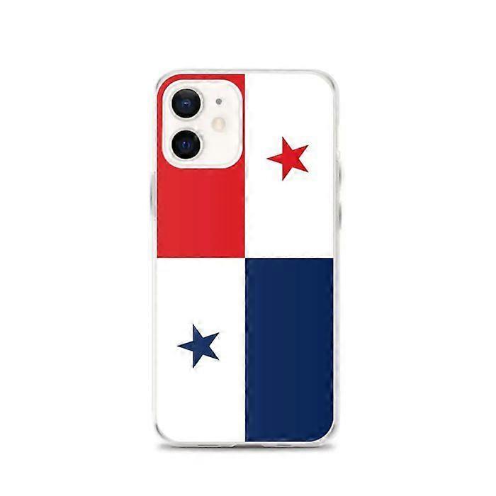 Phone Case – Panama Flag – Compatible with iPhone 12 – Soft Case – Durable and Shockproof - Silicone - Pixelforma