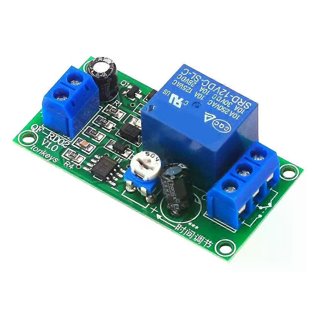 12V DC Time Delay Relay Module Seconds Adjustable Timer Switch Board Turn On Delay Turn Off Switch Module