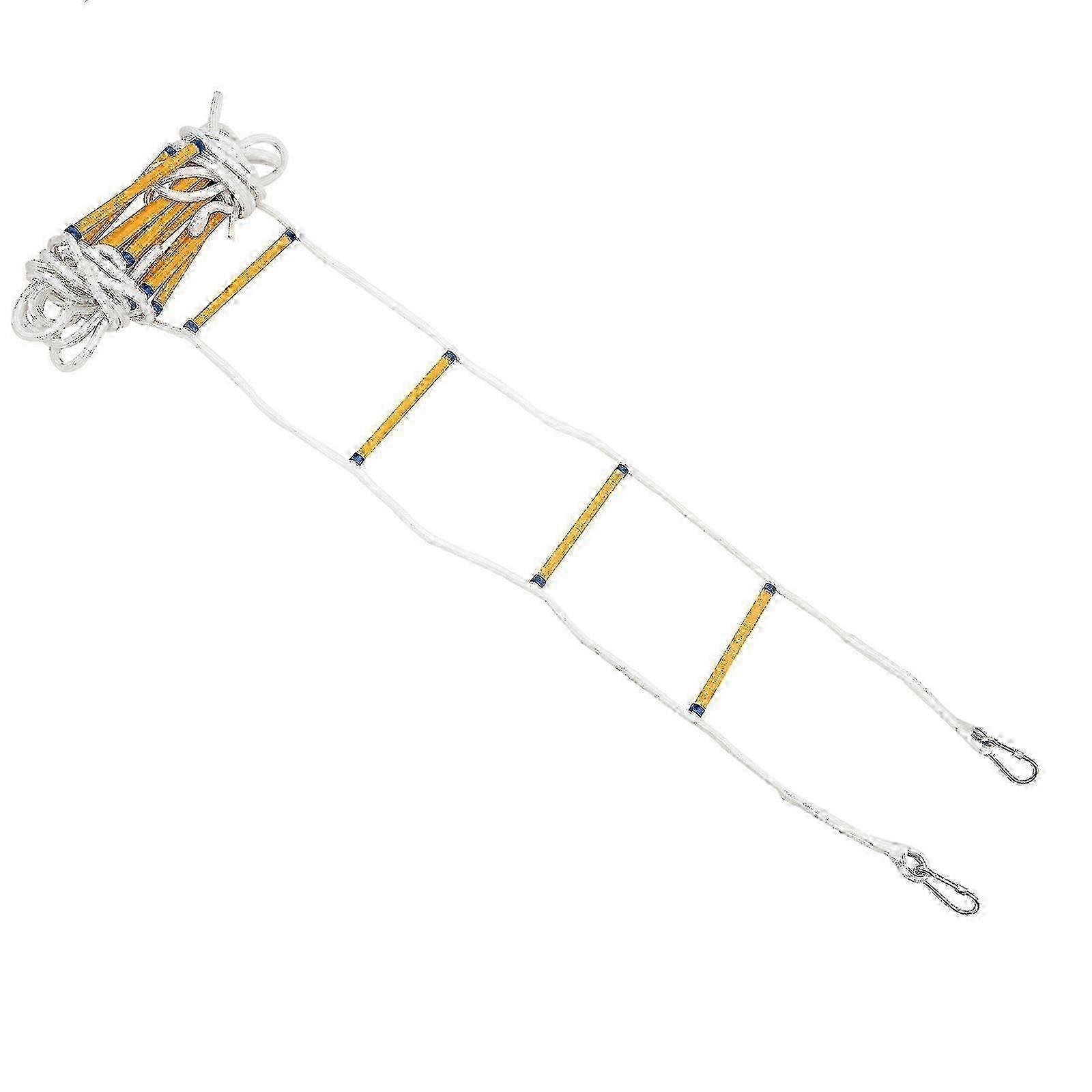 7.5M Rope Ladder Fire Escape Ladderwith 2 Hooks