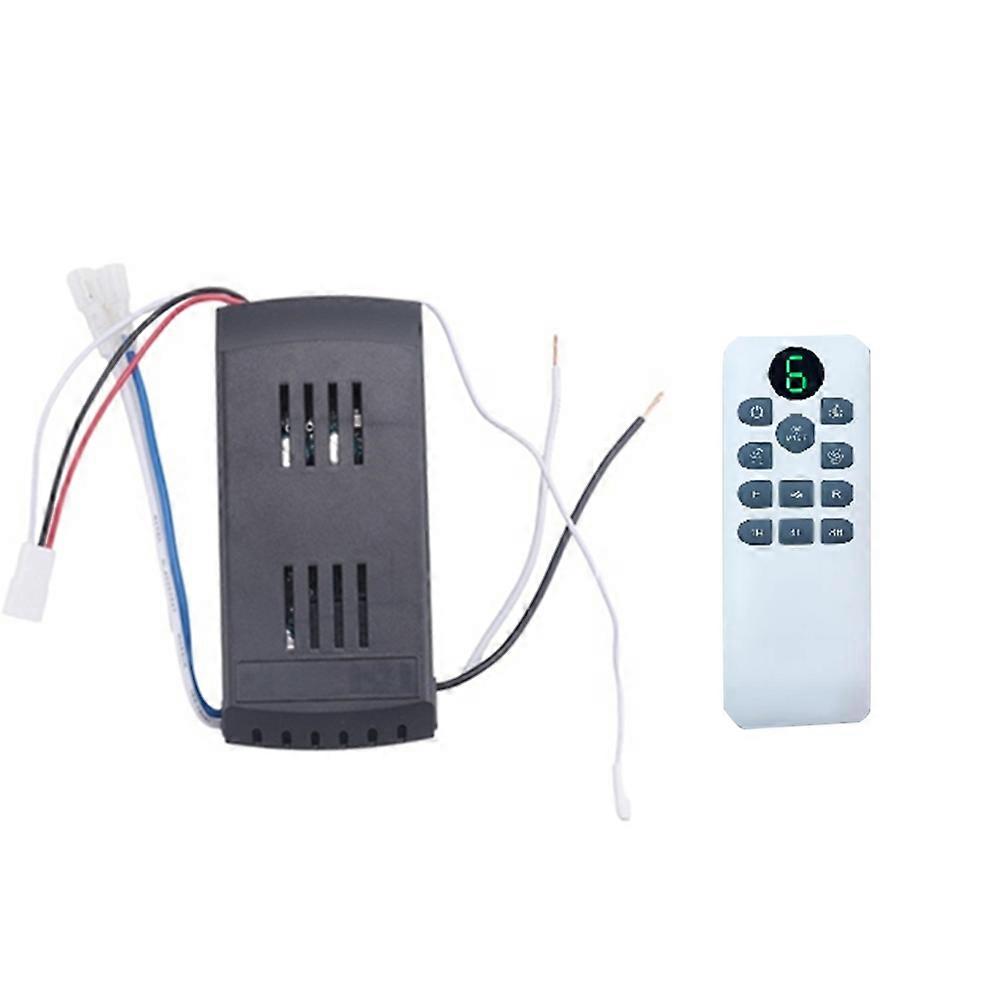 Ceiling Fan Remote Control Kit 40W 6-Speed Timing Function Replacement Remote for DC Ceiling Fans & Lights